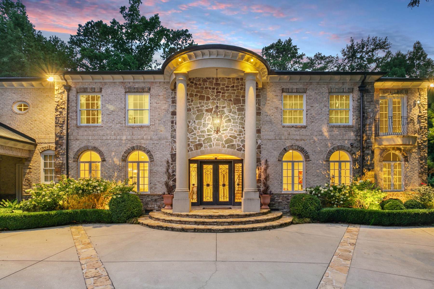 Single Family Homes for Sale at Exquisite, Custom Estate Welcomes You And Your Guests 5170 Peachtree Dunwoody Road Sandy Springs, Georgia 30342 United States