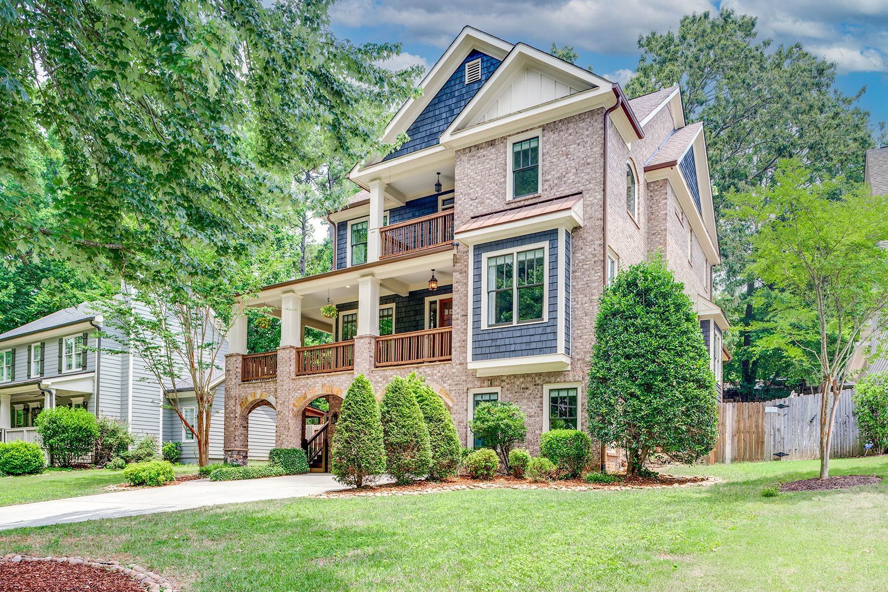 Single Family Homes for Sale at Immaculate Three-Story Craftsman in Ashford Park 2795 Georgian Drive E Brookhaven, Georgia 30341 United States