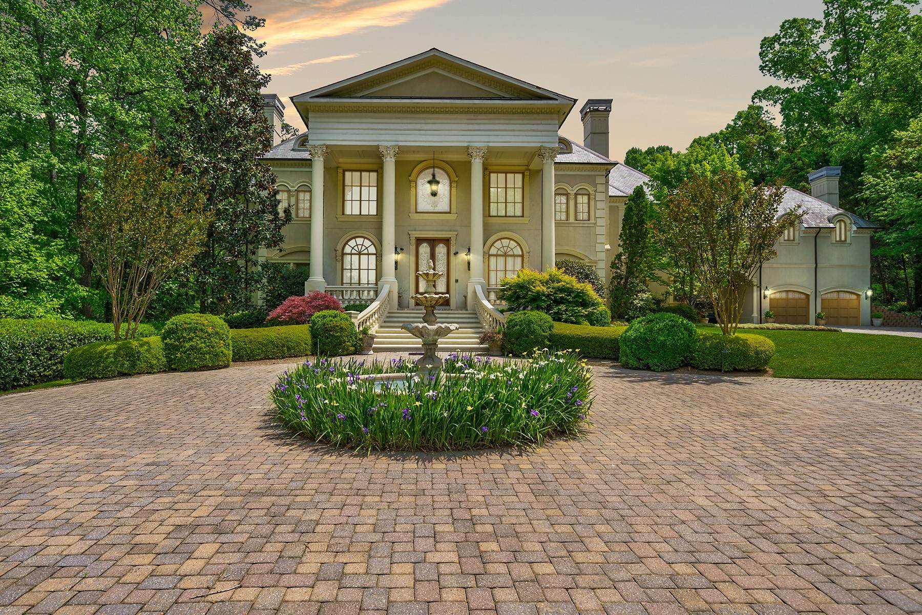 Single Family Homes for Sale at Private Gated Greek Revival-style Estate 4787 Northside Drive Atlanta, Georgia 30327 United States