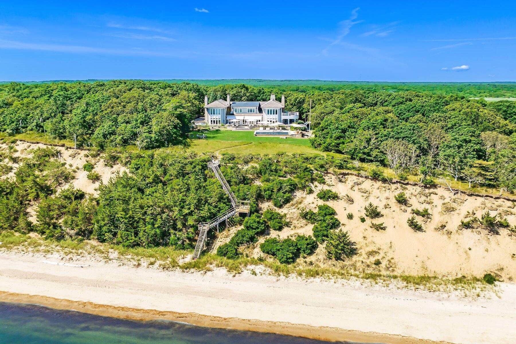 Single Family Homes for Sale at Waterfront Paradise with Sweeping Views 62 Louse Point Road East Hampton, New York 11937 United States